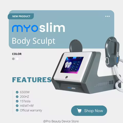 MYOSLIM RF Machine Professional 6500W MYOSLIM RF Machine EMT Body Sculpting Slimming Beauty Equipmen