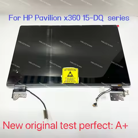 For HP Pavilion x360 15-DQ Touch Screen Upper half Convertible Assembly L64237-115 IPS LCD LED L6423