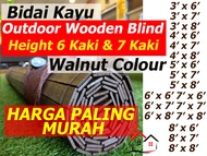 Bamboo &amp; Wooden Blinds / Bidai Buluh (Natural Colour) &amp; Bidai Kayu (Walnut &amp; Chestnut) - Tahan Panas Tahan Hujan