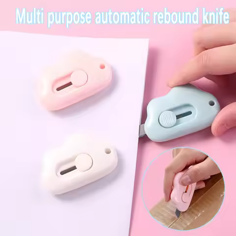 Cute Cloud Mini Portable Small Art Knife, Delivery Open Box Office Paper Cutting Art Knife