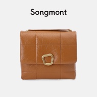 songmont Large Size Chocolate Bag Series Designer First Layer Cowhide Shoulder Chain