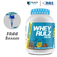 Muscle Rulz Whey Rulz 5lbs (66 Servings) - Whey Isolate, 100% Pure Whey, ON Gold Standard, Susu Gym,