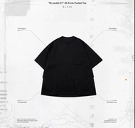 GOOPI 孤僻 “M_model-01” 3D-Form Pocket Tee - Black