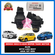 DENSO 060210-4640 WIPER / WASHER TANK MOTOR for Perodua Myvi Lagi Best / Alza 1.5 / Axia 1st Gen