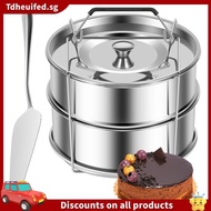 [In Stock]2-Tiers Stainless Steel Steamer 2.4 Quarts Capacity with Lid Stackable Flan Pan Mold Nonst