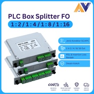 Box Passive Splitter FO 1:2 / 1:4 / 1:8 / 1:16 PLC Fiber Optik FTTH SC APC (1 In 2 / 4 / 8 / 16 Out)