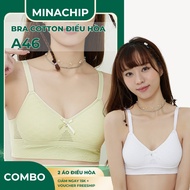 MINACHIP student air-conditioned bra made of soft mesh cotton, soft and airy back clasp, A46 for chi