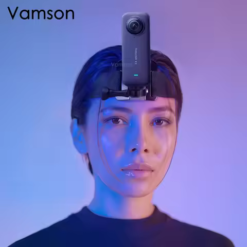 Vamson Head Strap for Insta360 X3 Gopro Hero 10 9 8 7 6 Camera Accessories 360 Degree Adjustable Mob