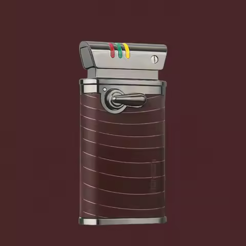 2024 New Retro Rocker Kerosene Grinding Wheel Lighter Durable Metal Cigarette Lighter Creative Trend