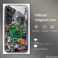 เคส Vivo V40 Lite 5G เคส Vivo Y200 5G หลังกระจกเลนส์ป้องกันเคสโครงอ่อนบล็อกตัวต่อฝาหลัง