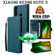 XIAOMI REDMI NOTE 8 Dompet Casing HP Flip Wallet Leather Cover Dompet hp