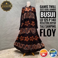 Gamis Wanita Jumbo Twill Ori Pekalongan Murah Motif Abstrak