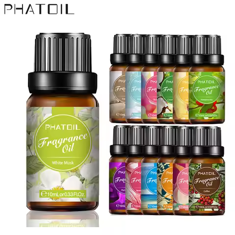 PHATOIL 10ml Bubble Gum Fragrance Essential Oils Diffuser White Musk Sea Breeze Lemon Magnolia Oil f
