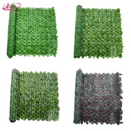 [Abbraccia] 39x20" Decorative Artificial Hedges Leaf Fence Faux Leaf Fencing Panel for Balcony