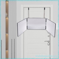 [WishshopeefhxMY] 3 Way Mirror for Hair Cutting Wall Hanging Telescopic Hooks Compact Beauty Vanity 
