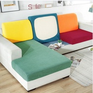 Sofa Seat Cushion Cover Elastic Solid Color Pets Furniture Protector Stretch Washable 1/2/3/4 Seats L-shape Sofa Cover