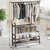 G026衣帽架 晾衣架 可移動曬衣架 陽台架 鞋架 層架 落地架Coat rack # Shoe rack # Clothes drying rack 全新免運費