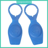 poo 2pcs Car Windshield Washer Fluid Reservoir Cap Lid for Golf 1K0955455 8D0955455 Replacement Part