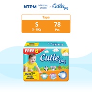 Cutie Dry Mega Pack S (72's + 6's)
