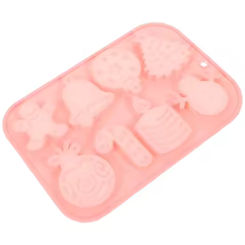 Silicone Christmas Chocolate Mold Creative Non-Stick Smooth Surface Easy Demold for Home Professiona
