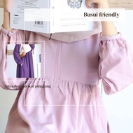ch1 Faye Dress Polos by RISANIQ / Dress Simple dan Elegan / Gamis Daily