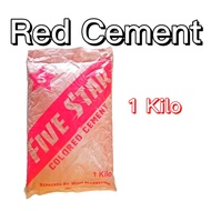 Red Cement | 1 Kilo | Colored Cement | For Floor