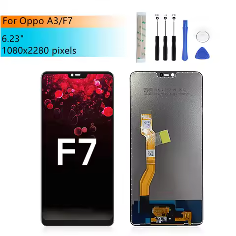For OPPO A3 LCD Display touch screen digitizer assembly For Oppo F7 screen replacement repair parts