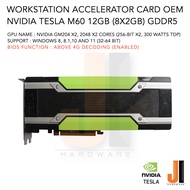 Workstation Accelerator card Nvidia Tesla M60 16GB (8GB X2) 256-Bit X2 GDDR5 OEM (Dual GPU) (สินค้าม