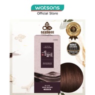 SEEDBEE Herbal Water Permanent Colour Wine Brown (No Ammonia + For Grey Hair Coverage) 10g x 3s