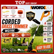 WORX WG119E Electric Grass Trimmer 550W 30cm Mesin Rumput Elektrik Grass Cutter Lawn Cutter Garden T