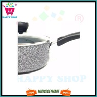 Maxim Neostone Saucepan + Glass Cover Ceramic Marble Cod