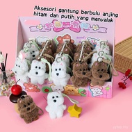 Mainan Gantung Gula-gula Anjing Laut Puting Putih dan Hitam Boneka Berbunyi Mencari Dolphin Suara Ka