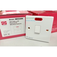 UMS WH220N 20A 1 Gang 20A DP Water Heater Switch/ 1015B 15A Socket Outlet/ 1215A 15A Switch Socket O