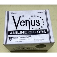 Fabric Dye Dyobos VENUS Guaranted Fast Dyes Aniline Colors 48 pieces in Box 2 Grams Fast Dyes Jobos