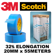 3M 8898 Appliances Blue Secure Tape Filament Strapping No Residue High Strength Fiber PET PP Tape