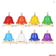 8 Notes Colorful Hand Bells Hand Bell Set Musical Percussion Instrument Iron & Plastic Material for 