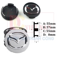 Mazda car wheel rim Logo, wheel rim cover, diameter 57MM, high quality ABS plastic