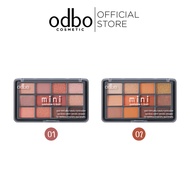 Odbo Blush &amp; Blush Odbo Eyeshadow Palette 12-Box Mini Eyeshadow &amp; Blush OD1045 24g