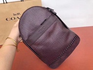 Coach men’s burgundy leather sling bag cross body chest bag 男裝胸包 斜挎包 斜孭袋