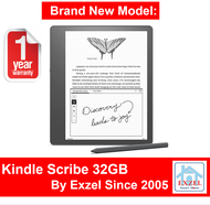 New Kindle Scribe 16GB / 32GB / 64GB  + Optional Case 10.2" 300 ppi Paperwhite Display with Basic or Premium Pen | Wi-Fi - Fast 1 Day Ship from Bangkok Stock (Newest Model Sold on Amazon - 2022 Model)