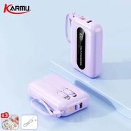 KARMU [NEW] พาวเวอร์แบงค์ 30000mAh 120W Fast Charge power bank เล็ก เบา เพาเวอร์แบงค์ แบตสำรอง แบตสำ