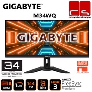 Gigabyte M34WQ 34” IPS WQHD 2K (3440x1440) 1MS 144HZ VESA Display HDR400 Gaming Monitor