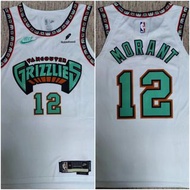 AU刺繡球員版定製 - 摩蘭特 Ja Morant 孟菲斯灰熊 Memphis Grizzlies 球員版球衣 Authentic Jersey