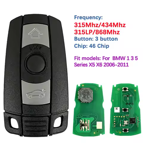 CN006041 Aftermarket Keyless Go Remote Key 315LP/315/434/868/ ID46 Chip KR55WK49147 CAS3 For BMW 1 3