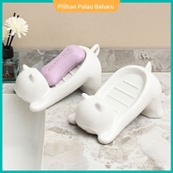 Cat soap dish bathroom soap holder