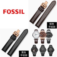 Fossil Watch Strap FOSSIL Genuine Leather Bracelet Female Original Men's 22mm Stainless Steel Double Press Butterfly Buckle Accessories