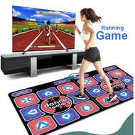 Dual Player Dance Mat TV Game Dancing Pads for Computer TV with 2 Game Controller AV Ouput (English 