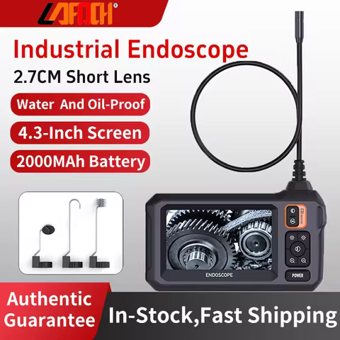 Industrial Endoscope Camera 8mm HD1080P 4.3inch IPS Screen 1080P Pipe Inspection Camera for Car Repa