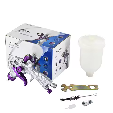 mini Spray Gun Auarita H-891 HVLP high quality car painting gun 0.8mm Nozzle Paint Gun Water Based A
