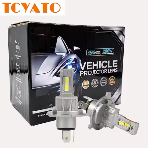 TCYATO D8 2PCS The H4H1 and H7 mini Through-Hole Car LED Headlights Can Be Replaced in a 1:1 Ratio
